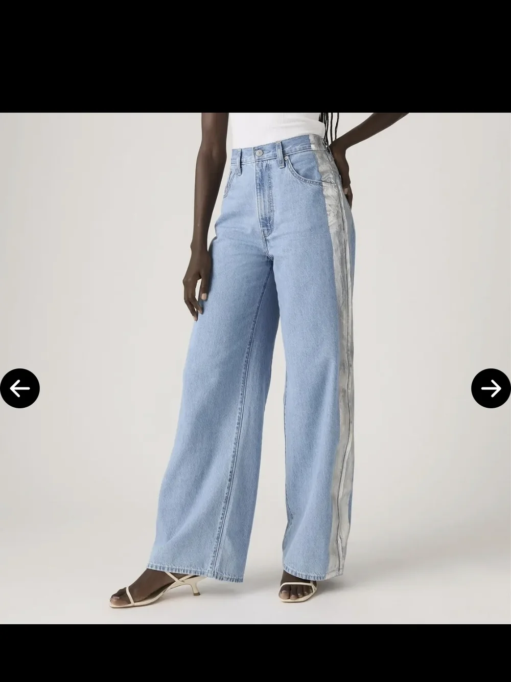 Levi's Women's Cinch Baggy High-Rise Light Blue Jeans - Picture 6 of 6